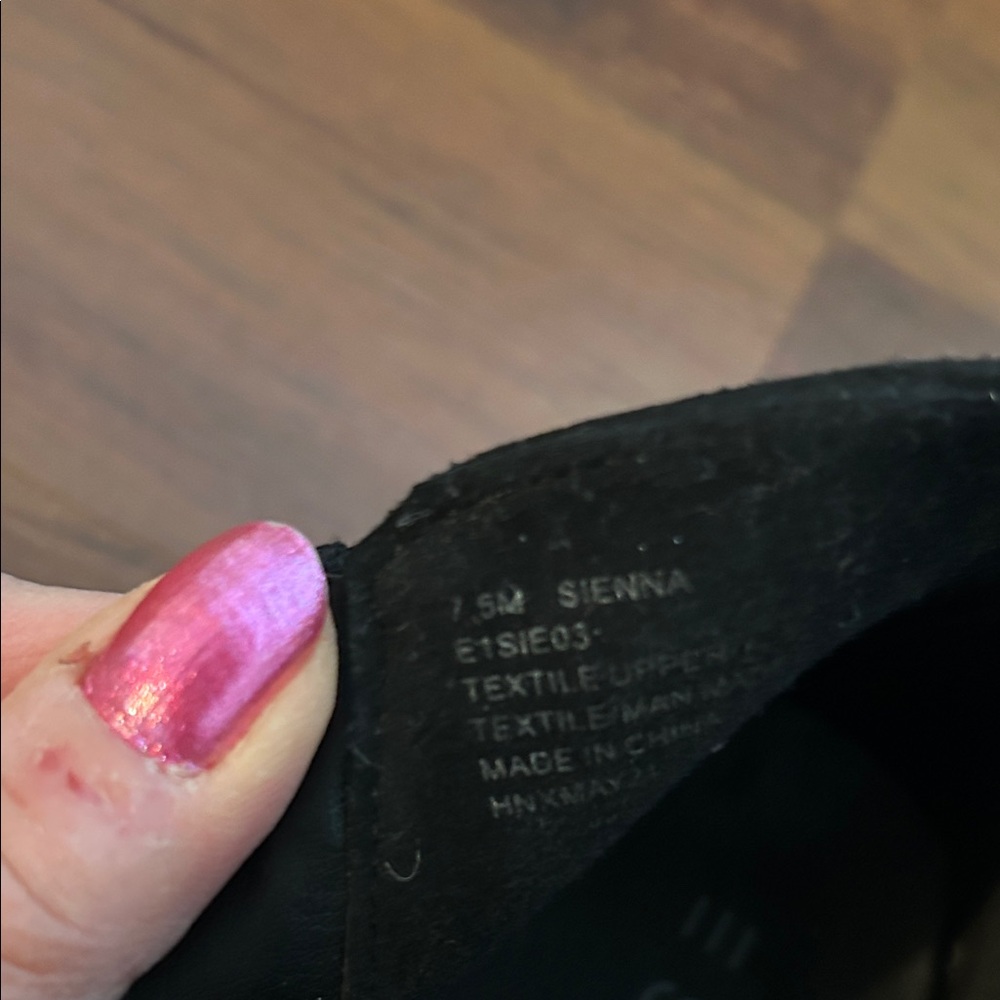 Esprit Black Ankle Boots with Buckle Detail - Picture 7 of 7